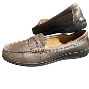 EASTLAND womens leather slip on penny flats loafers size 8M